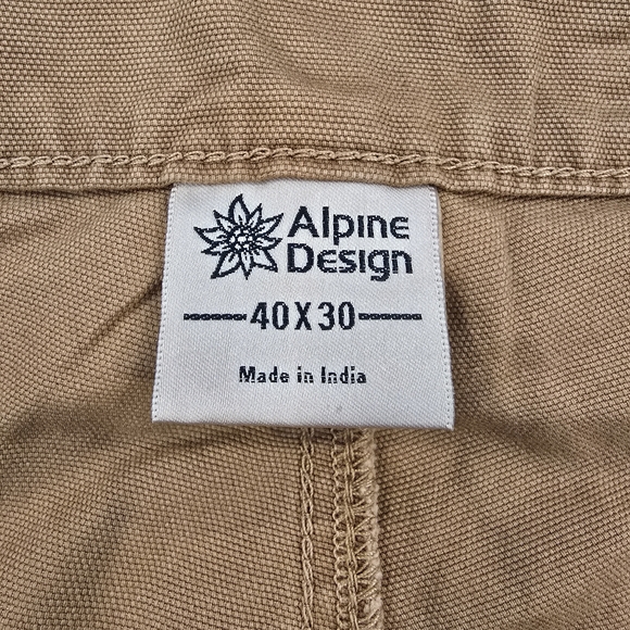 Alpine Design Men's Cargo Pants in Brown Sizes 36x32, 36x34, 40x30 Nwt - Picture 11 of 12